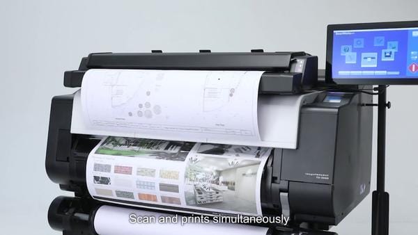 Canon Printer Canon imagePROGRAF TX-3000 MFP T36 - 36" inch / A0 / 5 Colour / Pigment Ink / Poster-Graphics Copier Scanner Printer