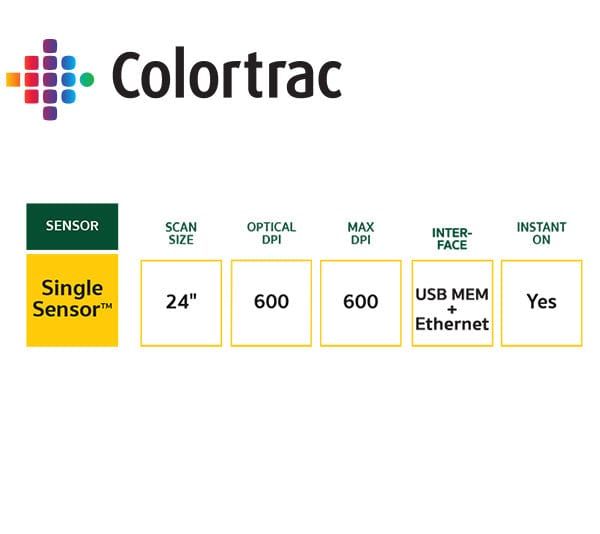 Colortrac Scanner Colortrac SmartLF Scan - 24in 218 A1 colour documents per hour at 200dpi