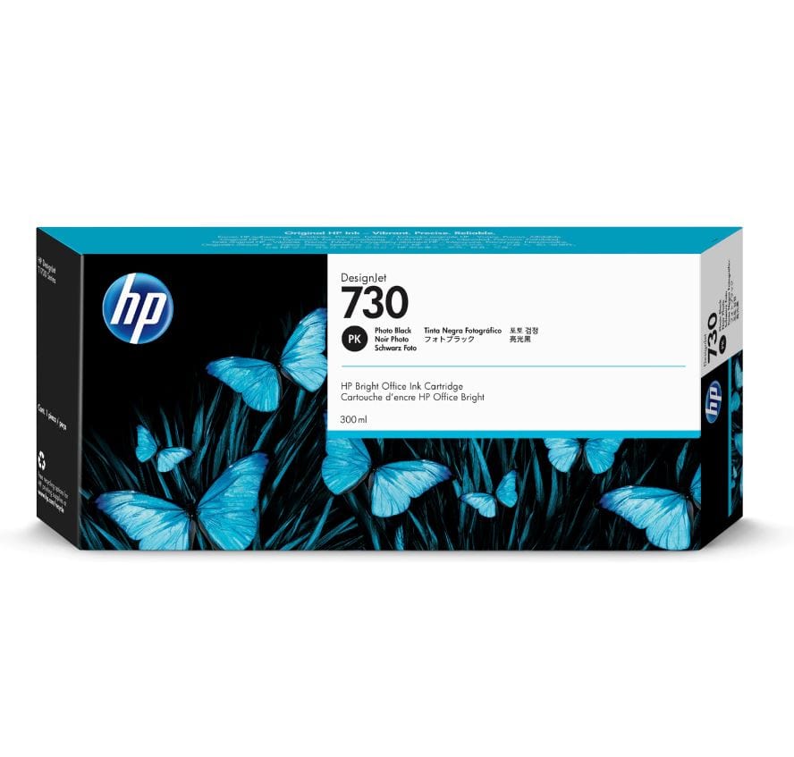 HP Cartridge - 300ml HP 730 Ink Cartridge Photo Black - 300ml