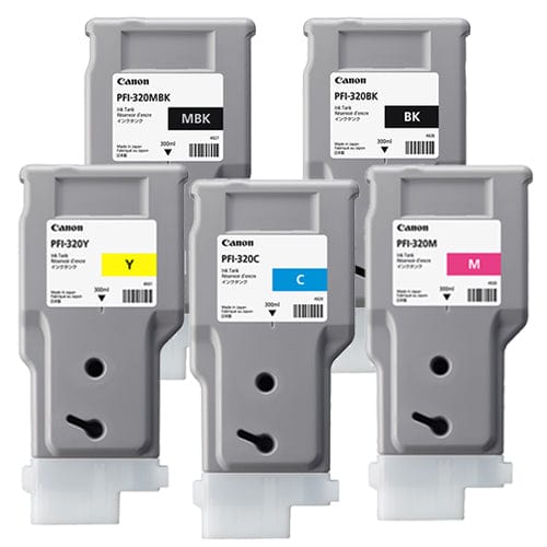 Canon CANON PFI Canon PFI-320 Printer Ink Cartridges  Full set of 5 x 300ml ink tanks