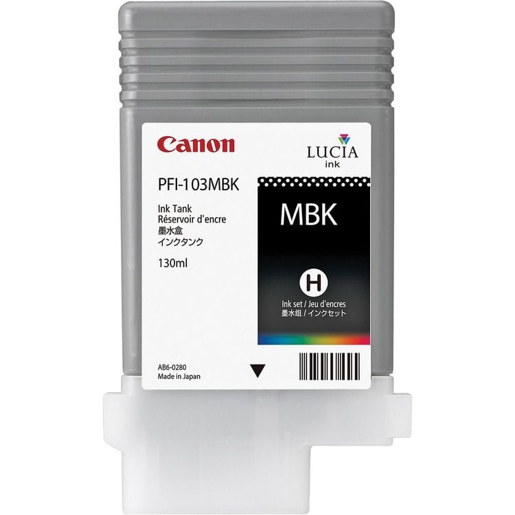 Canon Canon Printer Accessories Canon - PFI-103 Matte Black (MBK) - 130ml Ink Tank