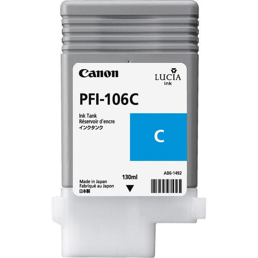 Canon Canon Printer Accessories Canon - PFI-106 Cyan (C) - 130ml Ink Tank