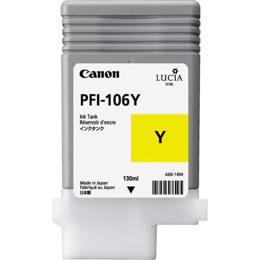 Canon Canon Printer Accessories Canon - PFI-106 Yellow (Y) - 130ml Ink Tank