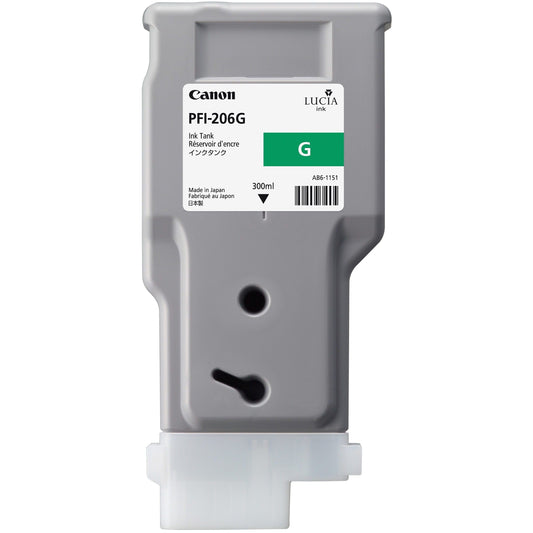 Canon Canon Printer Accessories Canon - PFI-206 Green (G) - 300ml Ink Tank