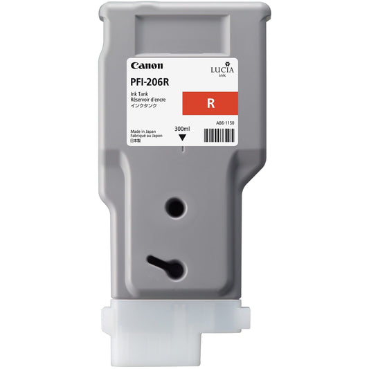 Canon Canon Printer Accessories Canon - PFI-206 Red (R) - 300ml Ink Tank