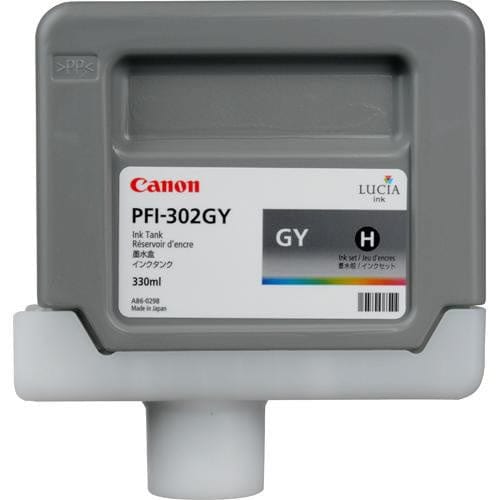 Canon Canon Printer Accessories Canon - PFI-302 Grey (GY) - 330ml Ink Tank