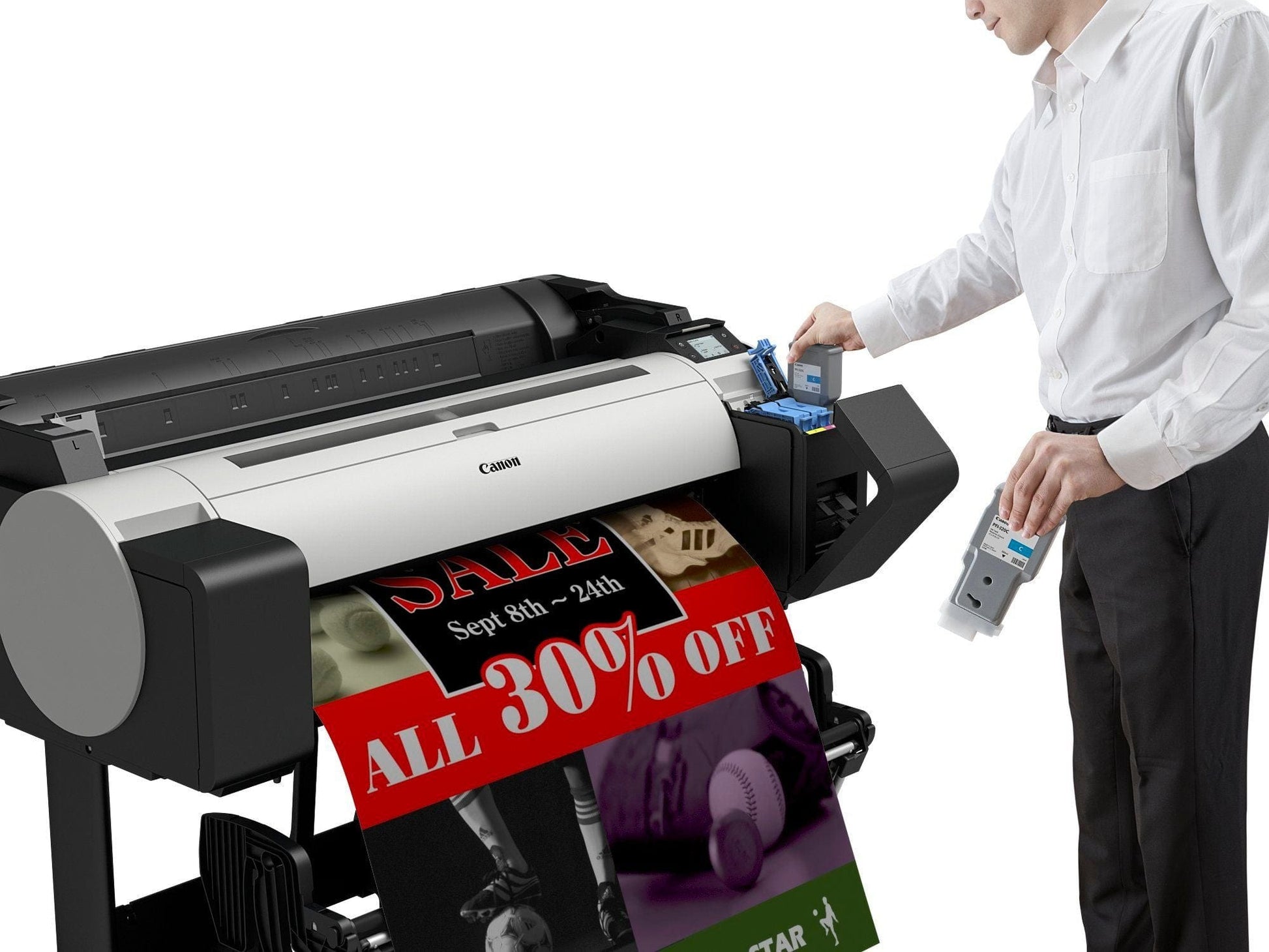 Canon Printer Canon imagePROGRAF TM-305 Printer 36" inch / 5 Colour / Pigment Ink / CAD Plotter