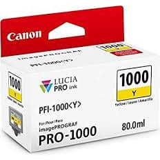 Canon Pro 1000 Canon - PFI-1000 Yellow (Y) - 80ml Ink Tank