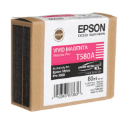 EPSON INK T580A Vivid Magenta Ink Cartridge - 80ml