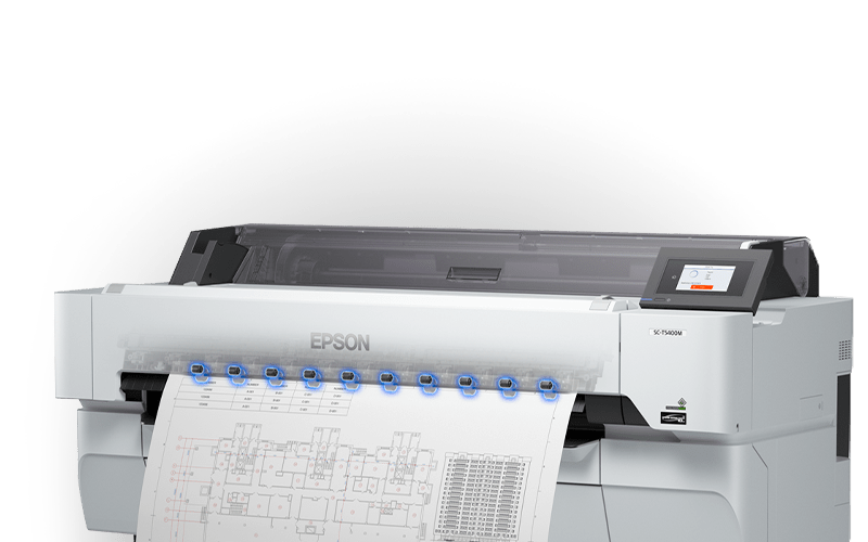 Epson Inkjet Printers Printer Epson SureColor SC-T5400M MFP (36in/914mm) A0 Large Format Scan and Printer