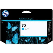 HP Cartridge - 130ml HP 70 Ink Cartridge Cyan - 130ml