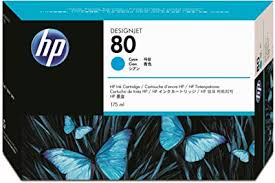 HP Cartridge - 175ml HP 80 Ink Cartridge Cyan - 175ml