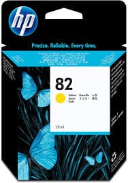 HP Cartridge - 28ml HP 82 Dye Ink Cartridge Yellow - 28ml