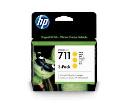 HP Cartridge - 29ml x 3 HP 711 3-Ink Yellow Multipack - 29ml