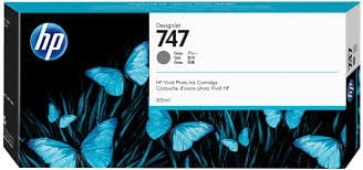 HP Cartridge - 300ml HP No. 747 Ink Cartridge Grey - 300ml