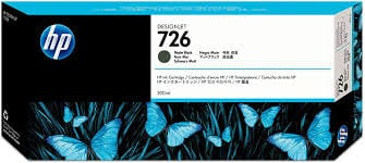 HP Cartridge - 300ml HP726 Ink Cartridge Matte Black - 300ml
