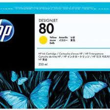 HP Cartridge - 350ml HP 80 Ink Cartridge Yellow - 350ml