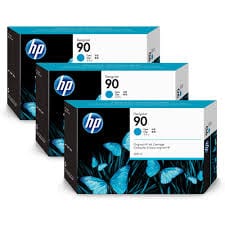 HP Cartridge - 400ml x 3 HP 90 3-ink multipack - Cyan