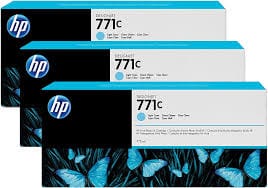 HP Cartridge - 775ml x 3 HP 771C 3 Ink multipack - Light Cyan