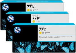 HP Cartridge - 775ml x 3 HP 771C 3 Ink multipack - Yellow