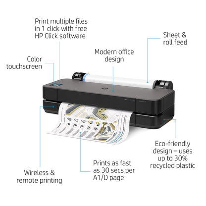 HP Designjet HP DesignJet T250 Printer 24" inch A1 Plotter 4 Colour CAD & General Purpose Technical Printer HP DesignJet T250 Printer  24" inch  A1 Plotter 4 Colour  CAD & General Purpose Technical Printer