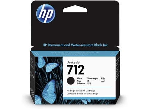 HP HP Designjet T630 / T654 HP 712 Black Ink Cartridge - 38ml
