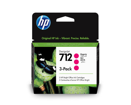 HP HP Designjet T630 / T655 HP 712 3-Ink Magenta Ink Cartridge - 29ml