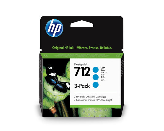 HP HP Designjet T630 / T656 HP 712 3-Ink Cyan Ink Cartridge - 29ml