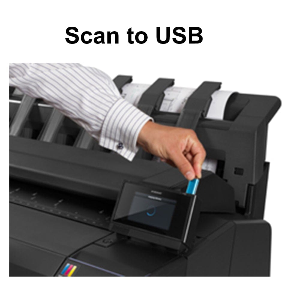 Hewlett Packard Designjet T2500PS eMFP Printer - 36in Copier / Printer / Scanner (USED) - A0 PRINT SOLUTIONS