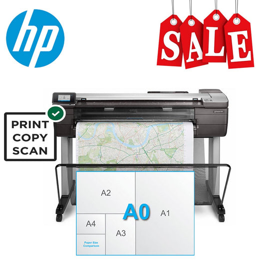 HP Printer HP Designjet T830 eMFP Printer - 36in Draft-36sqm/h/Quality-4sqm/hr - (REFURBISHED)