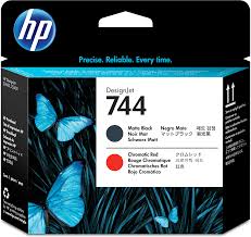 HP Printhead HP 744 Ink Printhead - Matte Black & Red