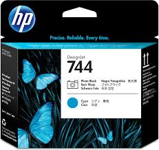 HP Printhead HP 744 Ink Printhead - Photo Black & Cyan